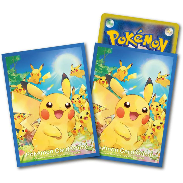 [NEW] Pokemon Card Game Deck Shield - Pikachu Large Gathering [ JUL 2023 ] Pokemon Japan